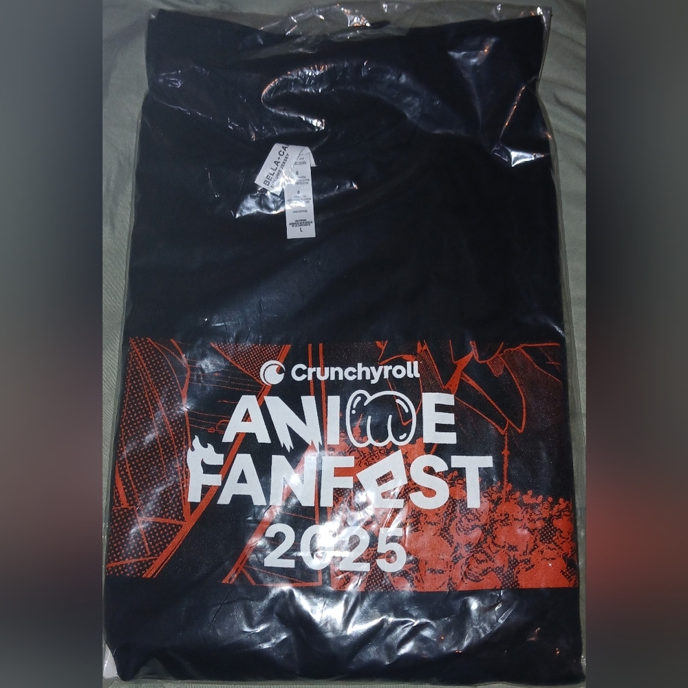 Black Crunchyroll Anime Fanfest 2025 T-Shirt